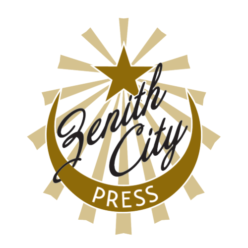 Zenith City Press logo: A star with radiating rays, with a semicircle and text 'Zenith City Press' overlayed.